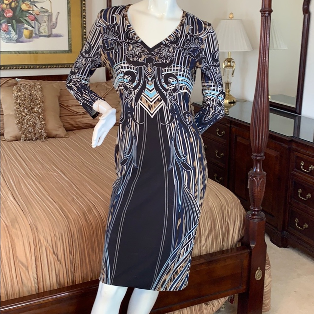 Roberto Cavalli made in Italy blue dress